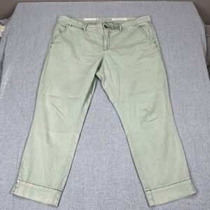 Anthropolgie Pilcro and The‎ Letterpress Capri Green Mid-Rise Stet Size 32